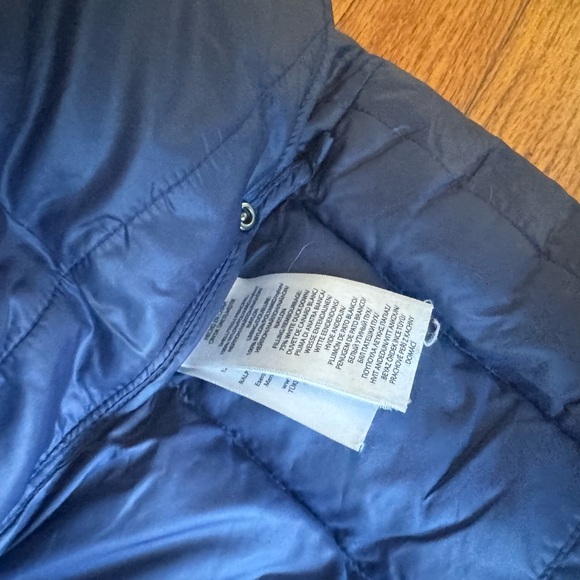 Polo Ralph Lauren Girl Navy Blue Winter hooded Jacket size 5 - Picture 6 of 7